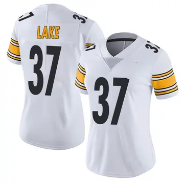 Nike Carnell Lake Women's Limited Pittsburgh Steelers White Vapor Untouchable Jersey