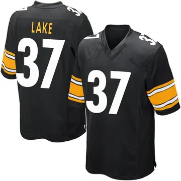 Nike Carnell Lake Youth Game Pittsburgh Steelers Black Team Color Jersey