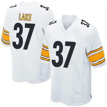 Nike Carnell Lake Youth Game Pittsburgh Steelers White Jersey