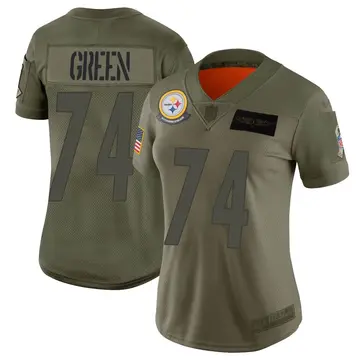 Nike Chaz Green Women's Limited Pittsburgh Steelers Camo 2019 Salute to Service Jersey