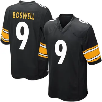 Nike Chris Boswell Youth Game Pittsburgh Steelers Black Team Color Jersey
