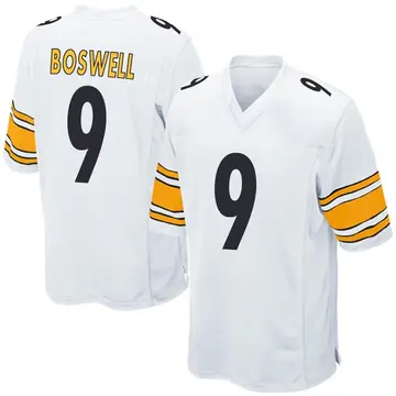 Nike Chris Boswell Youth Game Pittsburgh Steelers White Jersey
