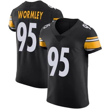 Nike Chris Wormley Men's Elite Pittsburgh Steelers Black Team Color Vapor Untouchable Jersey