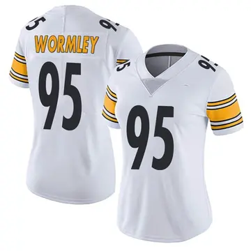 Nike Chris Wormley Women's Limited Pittsburgh Steelers White Vapor Untouchable Jersey