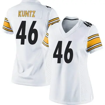 Nike Christian Kuntz Women's Game Pittsburgh Steelers White Jersey