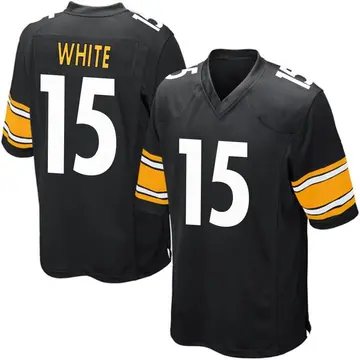 Nike Cody White Men's Game Pittsburgh Steelers Black Team Color Jersey