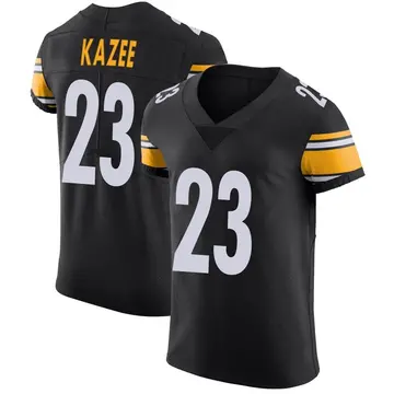 Nike Damontae Kazee Men's Elite Pittsburgh Steelers Black Team Color Vapor Untouchable Jersey