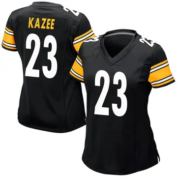 Nike Damontae Kazee Women's Game Pittsburgh Steelers Black Team Color Jersey