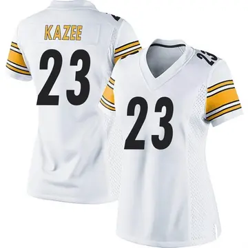 Nike Damontae Kazee Women's Game Pittsburgh Steelers White Jersey