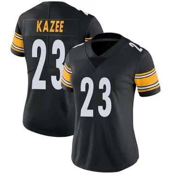 Nike Damontae Kazee Women's Limited Pittsburgh Steelers Black Team Color Vapor Untouchable Jersey