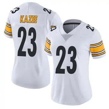 Nike Damontae Kazee Women's Limited Pittsburgh Steelers White Vapor Untouchable Jersey