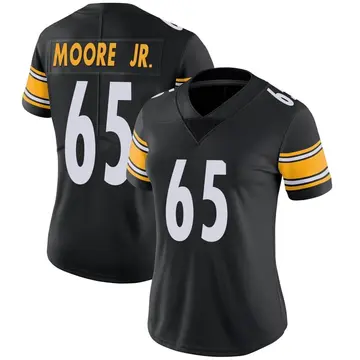 Nike Dan Moore Jr. Women's Limited Pittsburgh Steelers Black Team Color Vapor Untouchable Jersey