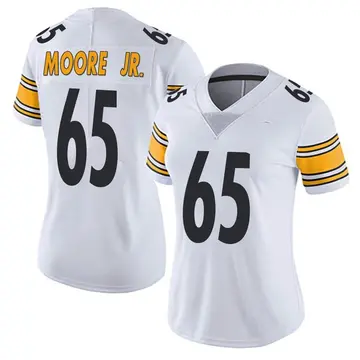 Nike Dan Moore Jr. Women's Limited Pittsburgh Steelers White Vapor Untouchable Jersey