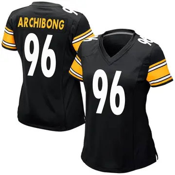 Nike Daniel Archibong Women's Game Pittsburgh Steelers Black Team Color Jersey