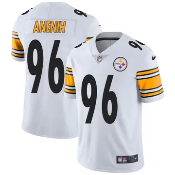 Nike David Anenih Men's Limited Pittsburgh Steelers White Vapor Untouchable Jersey
