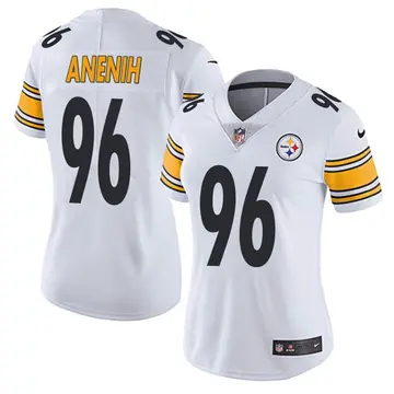 Nike David Anenih Women's Limited Pittsburgh Steelers White Vapor Untouchable Jersey