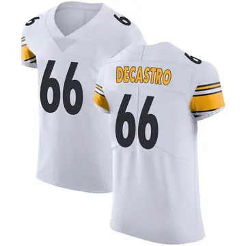 Nike David DeCastro Men's Elite Pittsburgh Steelers White Vapor Untouchable Jersey