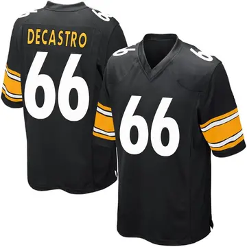 Nike David DeCastro Men's Game Pittsburgh Steelers Black Team Color Jersey