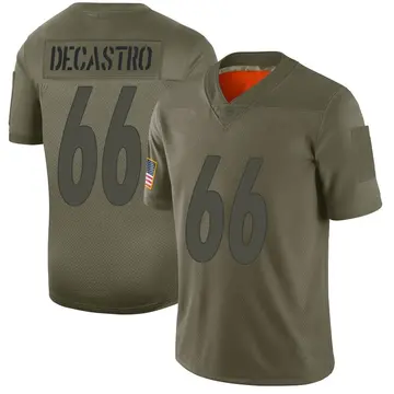 Nike David DeCastro Men's Limited Pittsburgh Steelers Camo 2019 Salute to Service Jersey