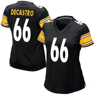 Nike David DeCastro Women's Game Pittsburgh Steelers Black Team Color Jersey