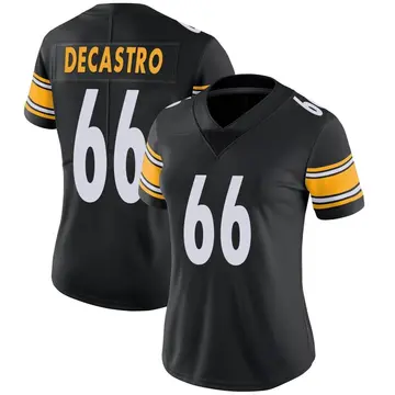 Nike David DeCastro Women's Limited Pittsburgh Steelers Black Team Color Vapor Untouchable Jersey
