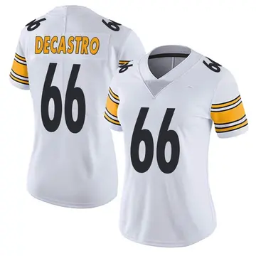 Nike David DeCastro Women's Limited Pittsburgh Steelers White Vapor Untouchable Jersey