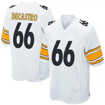 Nike David DeCastro Youth Game Pittsburgh Steelers White Jersey