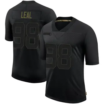 Nike DeMarvin Leal Men's Limited Pittsburgh Steelers Black 2020 Salute To Service Jersey