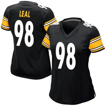 Nike DeMarvin Leal Women's Game Pittsburgh Steelers Black Team Color Jersey