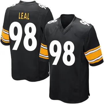 Nike DeMarvin Leal Youth Game Pittsburgh Steelers Black Team Color Jersey