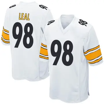 Nike DeMarvin Leal Youth Game Pittsburgh Steelers White Jersey