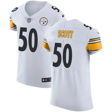 Nike Delontae Scott Men's Elite Pittsburgh Steelers White Vapor Untouchable Jersey