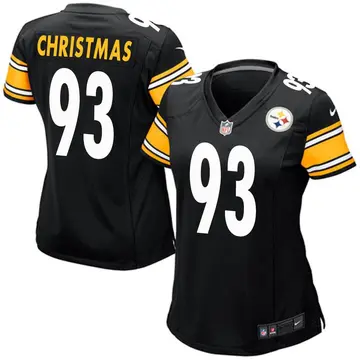 Nike Demarcus Christmas Women's Game Pittsburgh Steelers Black Team Color Jersey