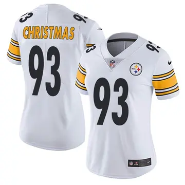 Nike Demarcus Christmas Women's Limited Pittsburgh Steelers White Vapor Untouchable Jersey
