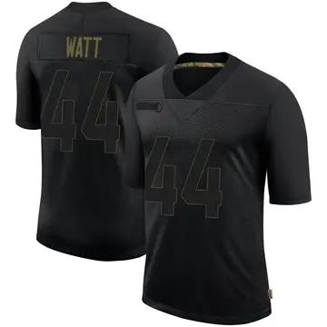 Nike Derek Watt Men's Limited Pittsburgh Steelers Black 2020 Salute To Service Jersey