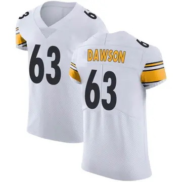 Nike Dermontti Dawson Men's Elite Pittsburgh Steelers White Vapor Untouchable Jersey