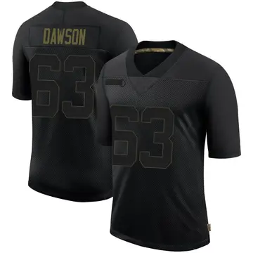 Nike Dermontti Dawson Men's Limited Pittsburgh Steelers Black 2020 Salute To Service Jersey