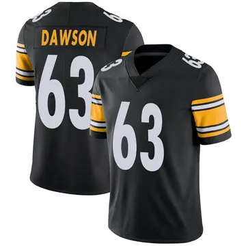 Nike Dermontti Dawson Men's Limited Pittsburgh Steelers Black Team Color Vapor Untouchable Jersey