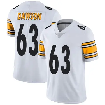 Nike Dermontti Dawson Men's Limited Pittsburgh Steelers White Vapor Untouchable Jersey