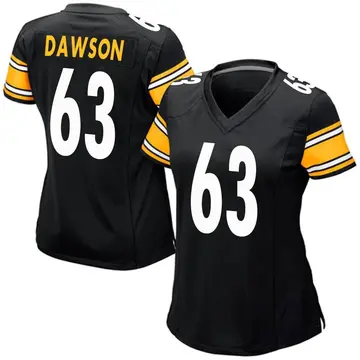 Nike Dermontti Dawson Women's Game Pittsburgh Steelers Black Team Color Jersey
