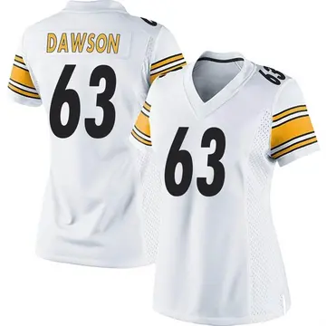 Nike Dermontti Dawson Women's Game Pittsburgh Steelers White Jersey