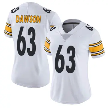 Nike Dermontti Dawson Women's Limited Pittsburgh Steelers White Vapor Untouchable Jersey