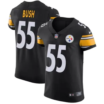 Nike Devin Bush Men's Elite Pittsburgh Steelers Black Team Color Vapor Untouchable Jersey