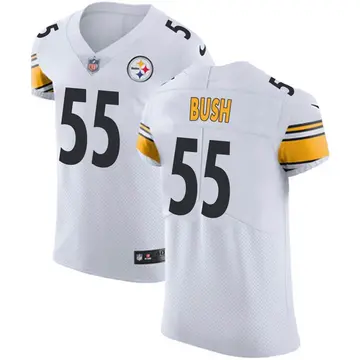 Nike Devin Bush Men's Elite Pittsburgh Steelers White Vapor Untouchable Jersey