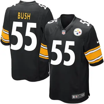 Nike Devin Bush Men's Game Pittsburgh Steelers Black Team Color Jersey