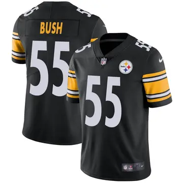 Nike Devin Bush Men's Limited Pittsburgh Steelers Black Team Color Vapor Untouchable Jersey