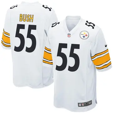 Nike Devin Bush Youth Game Pittsburgh Steelers White Jersey