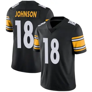 Nike Diontae Johnson Men's Limited Pittsburgh Steelers Black Team Color Vapor Untouchable Jersey