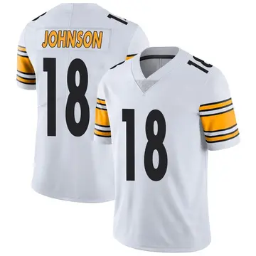 Nike Diontae Johnson Men's Limited Pittsburgh Steelers White Vapor Untouchable Jersey
