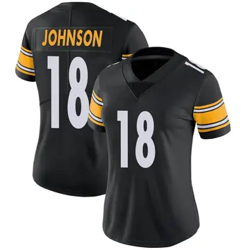 Nike Diontae Johnson Women's Limited Pittsburgh Steelers Black Team Color Vapor Untouchable Jersey